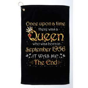 A Queen Was Born In September 1956 Gift Platinum Collection Golf Towel