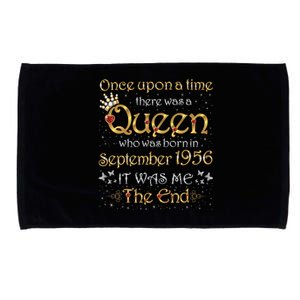 A Queen Was Born In September 1956 Gift Microfiber Hand Towel