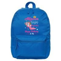 A Queen Was Born In September Flower Design Birthday Meaningful Gift 16 in Basic Backpack