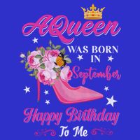 A Queen Was Born In September Flower Design Birthday Meaningful Gift 16 in Basic Backpack