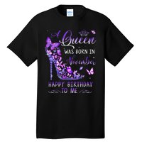 A Queen Was Born In November Cute Birthday Tall T-Shirt