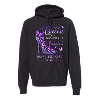 A Queen Was Born In November Cute Birthday Premium Hoodie