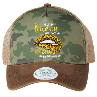 A Queen Was Born In November Happy Birthday To Me Legacy Tie Dye Trucker Hat