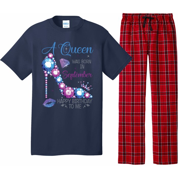 A Queen Was Born In September Happy Birthday To Me High Heel Pajama Set