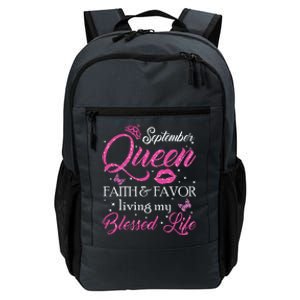 A Queen Was Born In September Shirts September Queen Girl Daily Commute Backpack