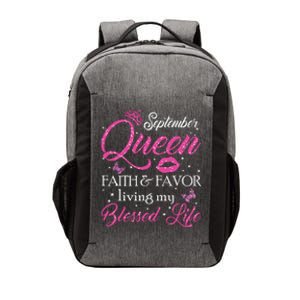 A Queen Was Born In September Shirts September Queen Girl Vector Backpack