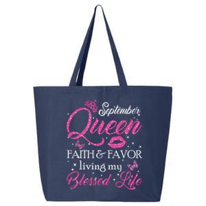 A Queen Was Born In September Shirts September Queen Girl 25L Jumbo Tote