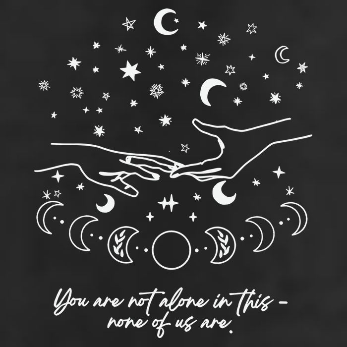 Astarion Quote Youre Not Alone In This None Of Us Are 7 Panel Mesh Trucker Snapback Hat