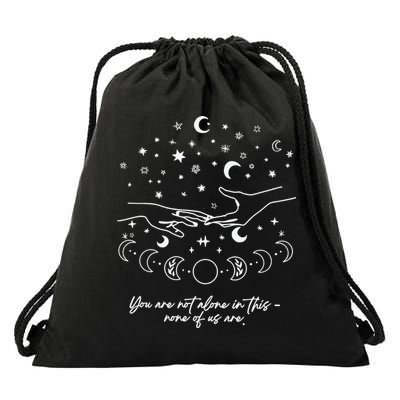 Astarion Quote Youre Not Alone In This None Of Us Are Drawstring Bag