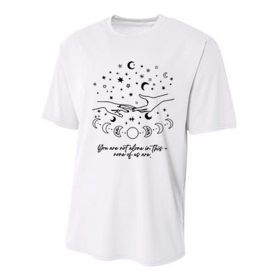 Astarion Quote Youre Not Alone In This None Of Us Are Youth Performance Sprint T-Shirt
