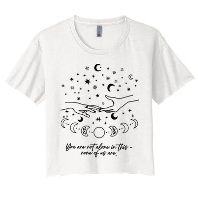 Astarion Quote Youre Not Alone In This None Of Us Are Crop Top