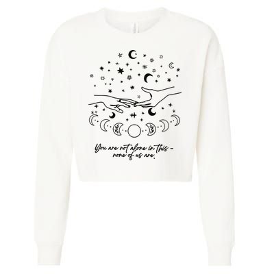 Astarion Quote Youre Not Alone In This None Of Us Are Cropped Pullover Crew
