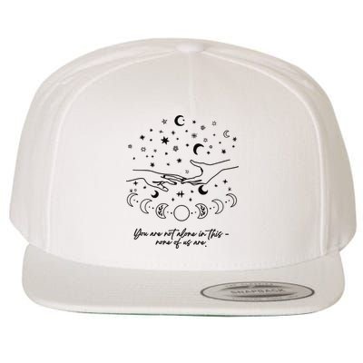Astarion Quote Youre Not Alone In This None Of Us Are Wool Snapback Cap