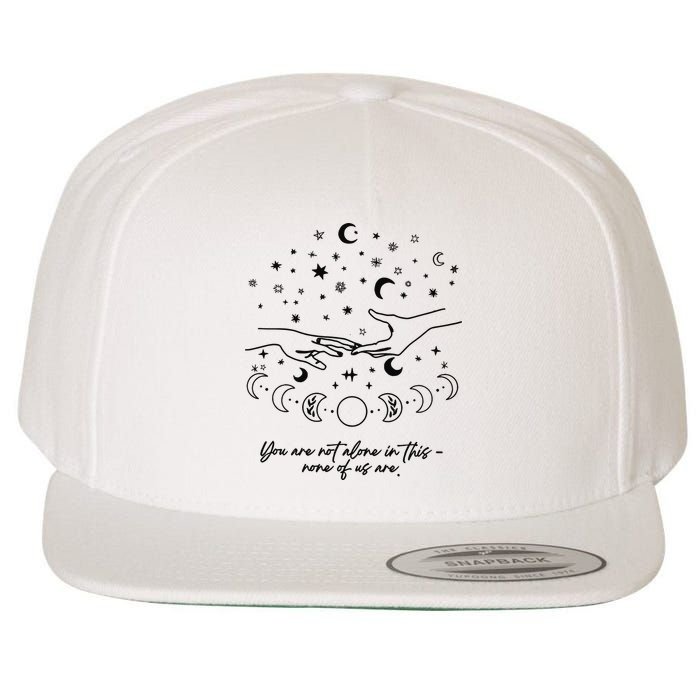 Astarion Quote Youre Not Alone In This None Of Us Are Wool Snapback Cap