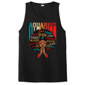 Aquarius Queen Zodiac Birthday Afro Woman Black PosiCharge Competitor Tank