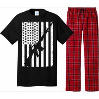 AR-15 Gun Vintage American Flag Pajama Set