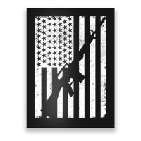 AR-15 Gun Vintage American Flag Poster