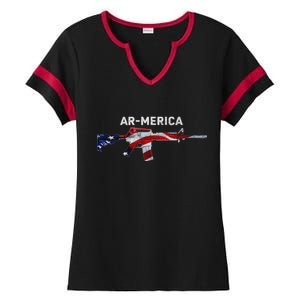 Ar-Merica Ladies Halftime Notch Neck Tee