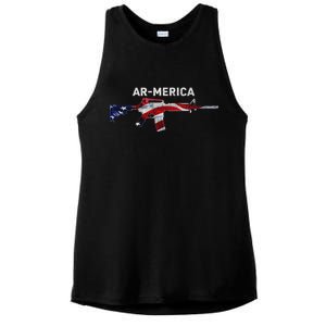 Ar-Merica Ladies PosiCharge Tri-Blend Wicking Tank