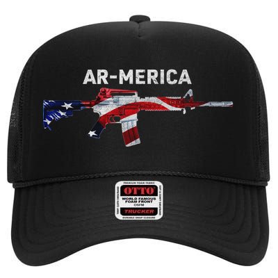 Ar-Merica High Crown Mesh Back Trucker Hat