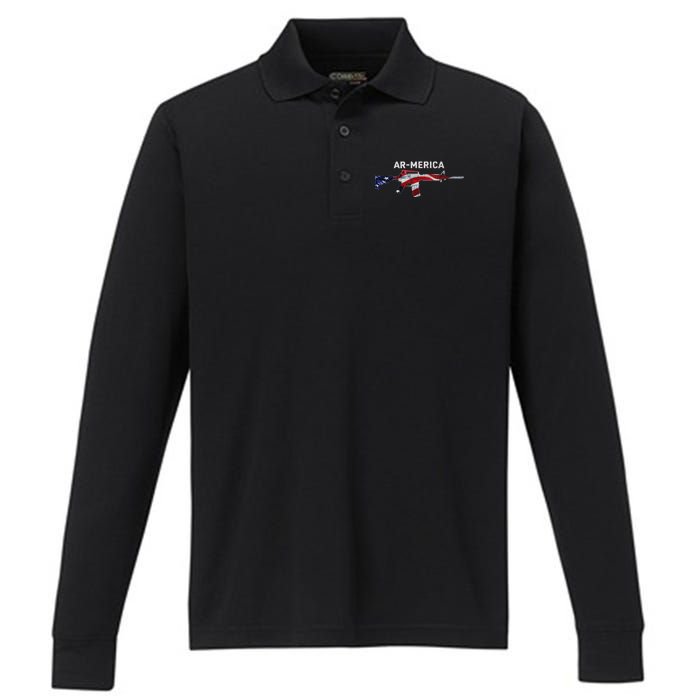 Ar-Merica Performance Long Sleeve Polo