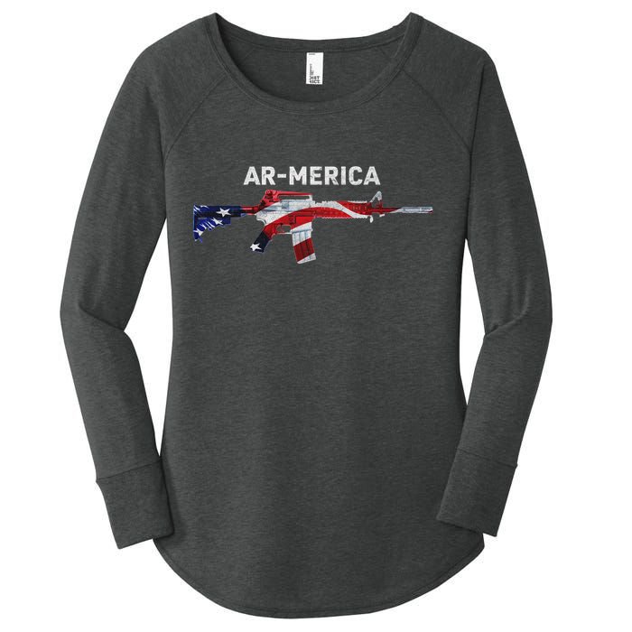 Ar-Merica Women's Perfect Tri Tunic Long Sleeve Shirt