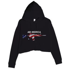 Ar-Merica Crop Fleece Hoodie