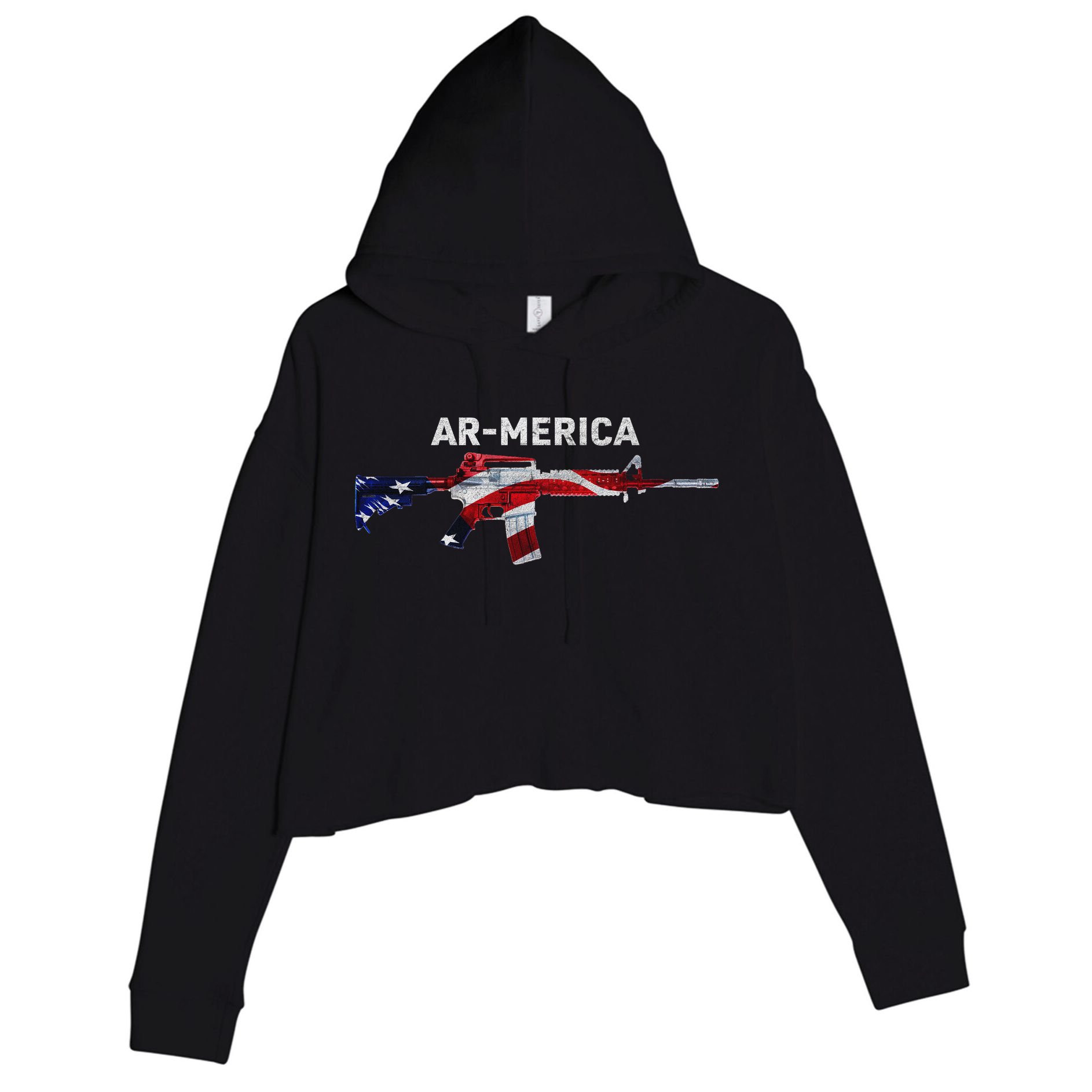 Ar-Merica Crop Fleece Hoodie