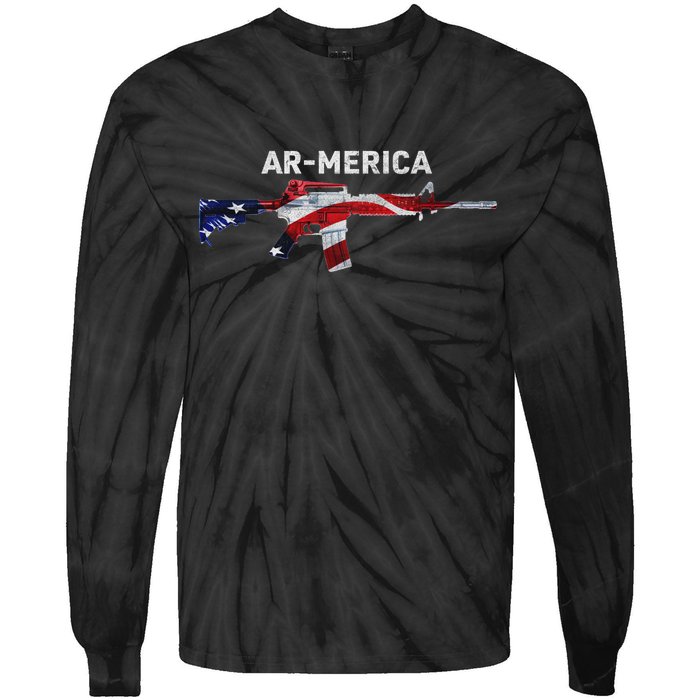 Ar-Merica Tie-Dye Long Sleeve Shirt