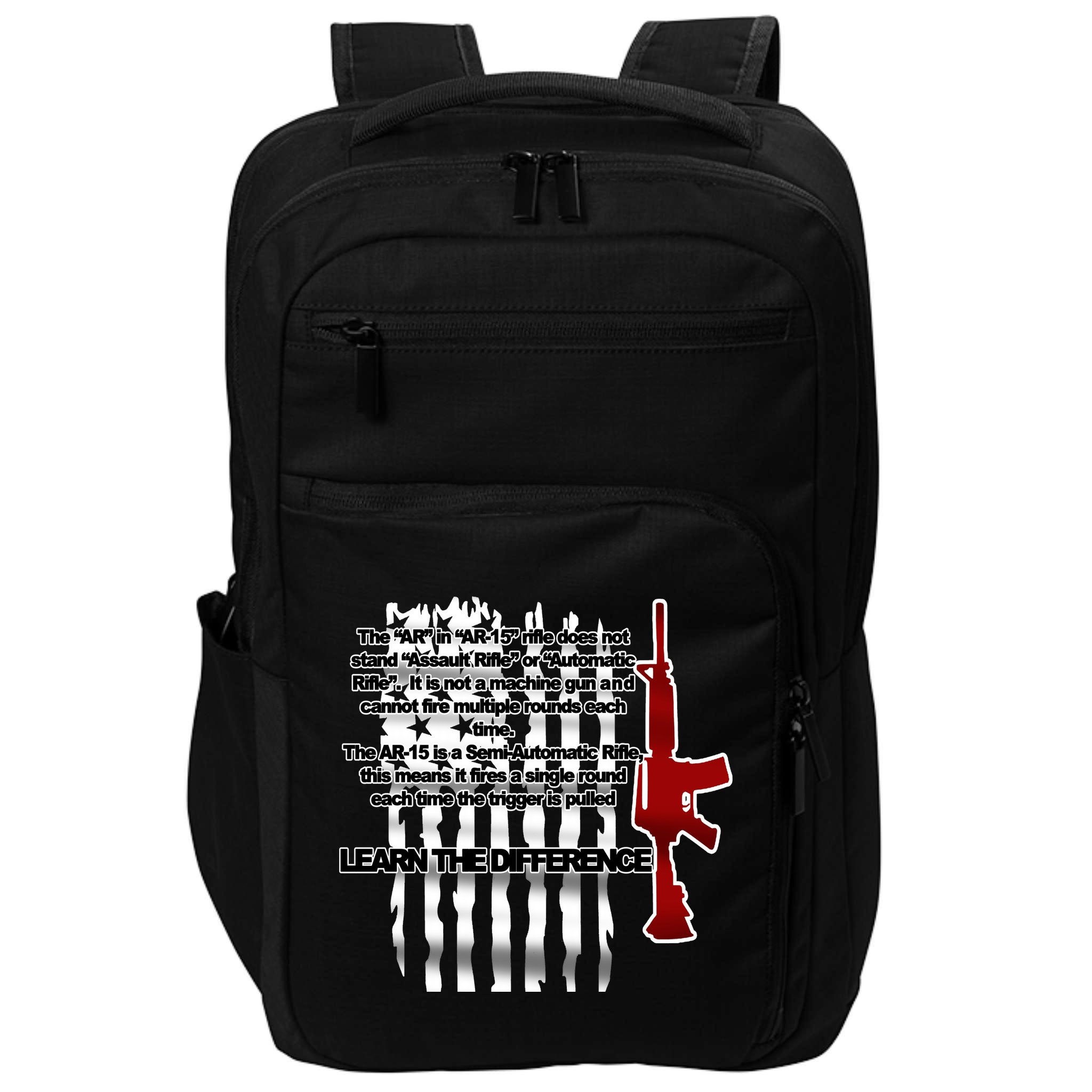 AR15 Not AN Assault Rifle Guns Quote Impact Tech Backpack