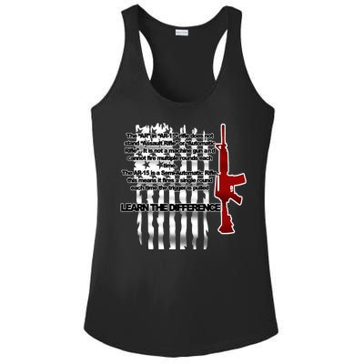 AR15 Not AN Assault Rifle Guns Quote Ladies PosiCharge Competitor Racerback Tank