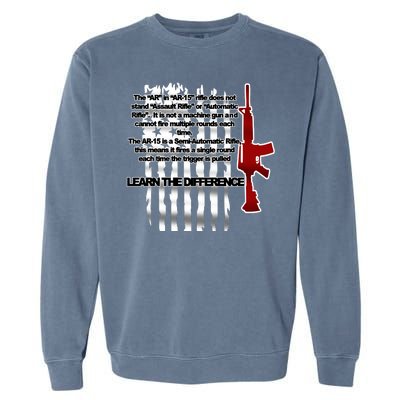 AR15 Not AN Assault Rifle Guns Quote Garment-Dyed Sweatshirt