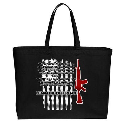 AR15 Not AN Assault Rifle Guns Quote Cotton Canvas Jumbo Tote