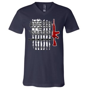 AR15 Not AN Assault Rifle Guns Quote V-Neck T-Shirt