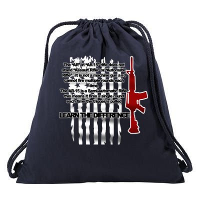 AR15 Not AN Assault Rifle Guns Quote Drawstring Bag