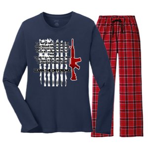 AR15 Not AN Assault Rifle Guns Quote Women's Long Sleeve Flannel Pajama Set 