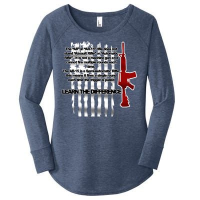 AR15 Not AN Assault Rifle Guns Quote Women's Perfect Tri Tunic Long Sleeve Shirt