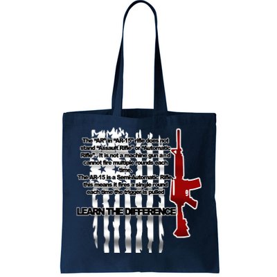 AR15 Not AN Assault Rifle Guns Quote Tote Bag