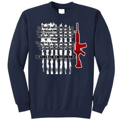 AR15 Not AN Assault Rifle Guns Quote Tall Sweatshirt