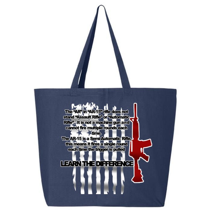 AR15 Not AN Assault Rifle Guns Quote 25L Jumbo Tote