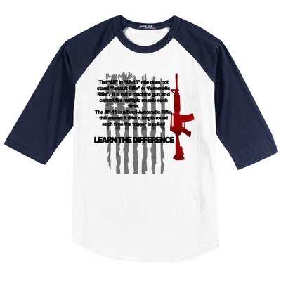 AR15 Not AN Assault Rifle Guns Quote Baseball Sleeve Shirt