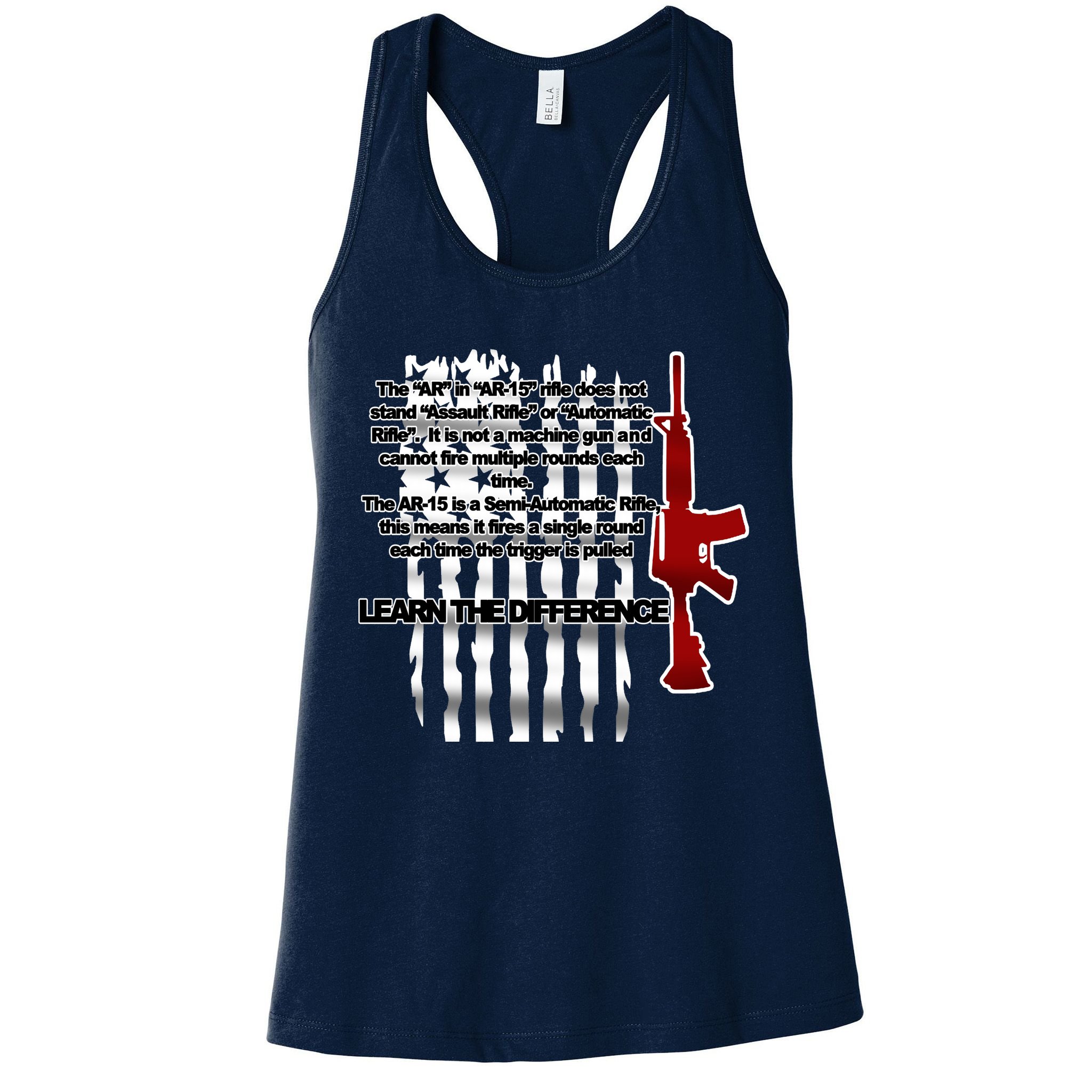 AR15 Not AN Assault Rifle Guns Quote Womens Tank Top