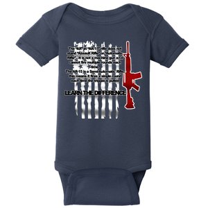 AR15 Not AN Assault Rifle Guns Quote Baby Bodysuit