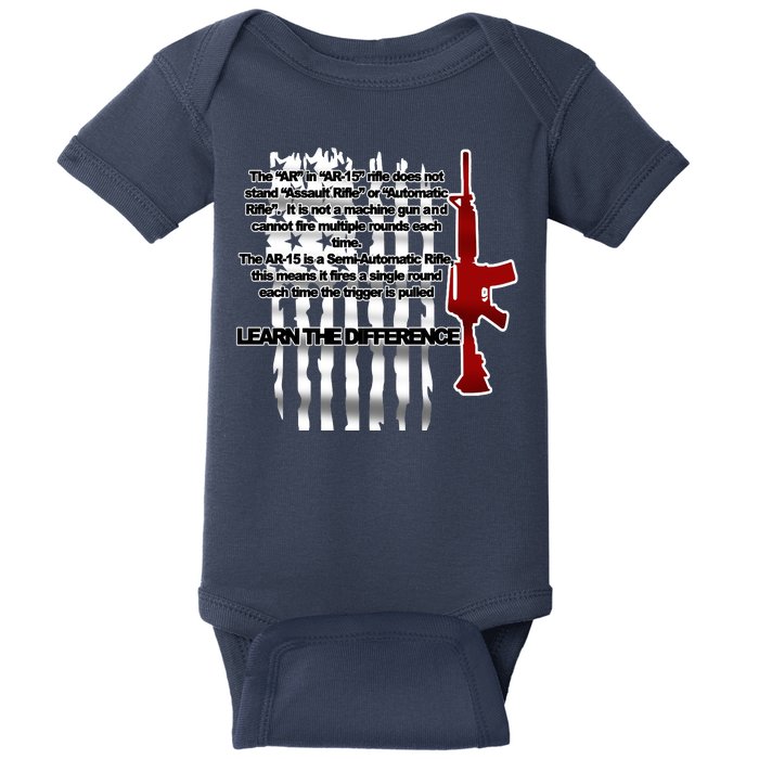 AR15 Not AN Assault Rifle Guns Quote Baby Bodysuit