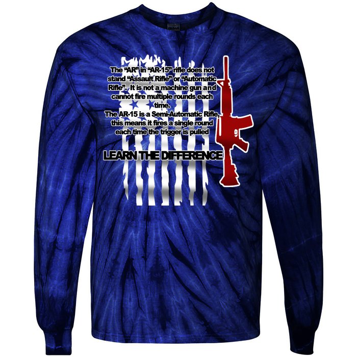 AR15 Not AN Assault Rifle Guns Quote Tie-Dye Long Sleeve Shirt