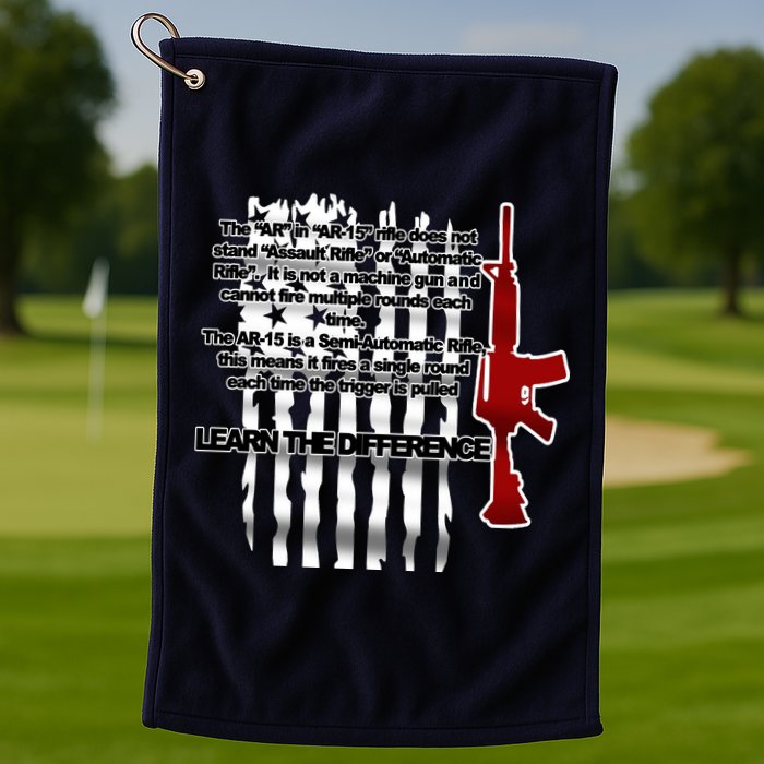 AR15 Not AN Assault Rifle Guns Quote Golf Towel