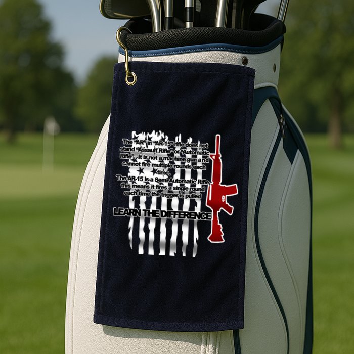 AR15 Not AN Assault Rifle Guns Quote Golf Towel