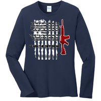 AR15 Not AN Assault Rifle Guns Quote Ladies Long Sleeve Shirt