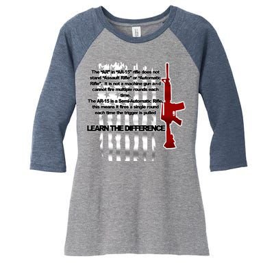 AR15 Not AN Assault Rifle Guns Quote Women's Tri-Blend 3/4-Sleeve Raglan Shirt