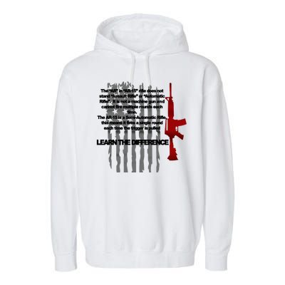 AR15 Not AN Assault Rifle Guns Quote Garment-Dyed Fleece Hoodie